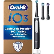 Brosse à Dents électrique Oral-B IO Series 3S Noire - 3 Modes De Brossage, Technologie Oscillo-rotative, Neuve