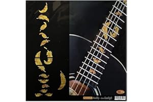 Inlaystickers Flight Feathers - Inlay Sticker Griffbrett Position Marker für Gitarren - Tobacco Burst, F-320FF-TB