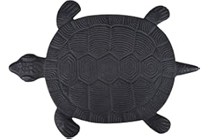 Esschert Design Płyta chodnikowa, płyta ogrodowa, płyta schodowa, płyta tarasowa z motywem żółwia, ok. 32 cm x 23 cm x 1,8 cm