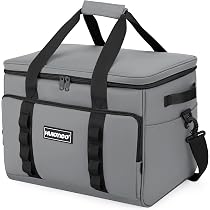 B.PRIME 20L Kühltasche Classic BLAU I 36x26x22cm I Isoliertasche I Lunch- Tasche I Kühlbox I Picknick-Tasche I Eistasche I Campingtasche I Picknick I Outdoor I Reisen I Einkauf I Auto