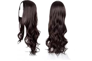SDXCJY Wave Wig Long Curly Wigs for Women Girls 27’’ Long,Women's Charming Full Hair Replacement Synthetic brown Hair Wigs,Ladies Fancy Dress Wig for Cosplay Party, Daily Use. (brown)
