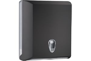 MAR PLAST DISPENSER ASCIUGAMANI IN CARTA A SALVIETTE PIEGATE A Z COLORATO SOFT TOUCH (NERO)