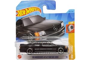 Hot Wheels – ´89 Mercedes-Benz 560 SEC AMG – HW Turbo 4/5 – HKG45 – kort kort – svart – Mattel 2023