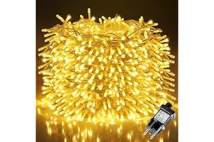 Lichterkette Weihnachten, LEDYA 20M 200 LED Lichterkette Strom Warmweiß mit 8 Modi und Speicherfunktion, Wasserdichte IP44 für Balkon, Garten, Geländer, Innen und Außen Dekoration