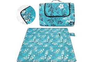 DICLLY Manta de Picnic Grande 200 x200 cm,Alfombra de Manta para Pícnic con Base Impermeable,Esterilla de Playa Ligera y Portátil,para Parque,Jardín,Playa,Impermeable,Plegable