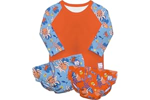 Bambino Mio, Set Nuoto, Combo Top Nuoto e Costumino Contenitivo, Pattuglia d'onda, (6-12 mesi)