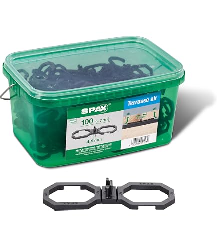 Viti Per Terrazze SPAX 5x60 Mm - 180 Pezzi, Acciaio Inox A2, Testa Cilindrica T-STAR Plus, Per Legno