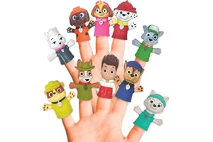 Ginsey Nickelodeon PAW Patrol 10 Piece Finger Puppet - Party Favors, Educational, Bath Toys, Story Time, Beach Toys, Playtime