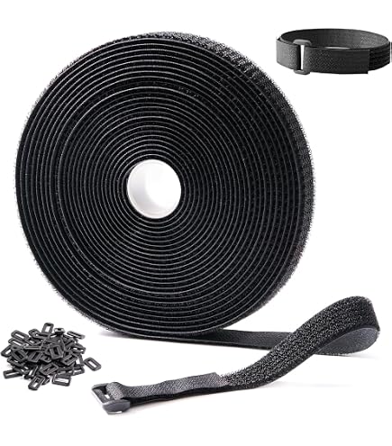 Extension Cord & Hose Organizer – 2-Pack, 55cm Heavy-Duty Hook & Loop Straps With Carrying Handle, Holds 27kg, For Garage, Garden, Pool