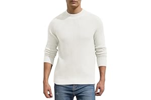 Hisir Męskie swetry topy zimowe wełniane dzianinowe okrągły dekolt raglanowy sweter z długim rękawem miękki ciepły sweter z dzianiny swetry dla mężczyzn