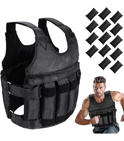 ウエイトトレーニング  10KG WEIGHTED VEST 10kg Weighted Vest - Fully adjustable. Crossfit, Strength