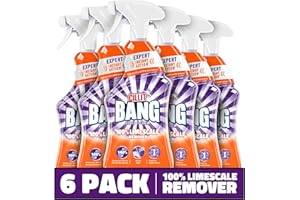 Cillit Bang 750ml Limescale Remover, 6 Pack, Fast Stain & Virus Eliminator, Disinfectant, Soap Scum & Rust Cleaner, Fresh Scent, Water & Dirt Repellent, Home Cleaning Formula.
