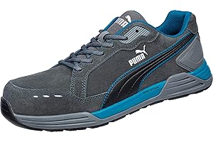 Puma Safety Airtwist Men’s Low Work Shoes, Safety Shoe, S3 ESD HRO SRC, Fibreglass Cap, Penetration Protection, Non-Slip, Heat-Resistant, Metal-Free