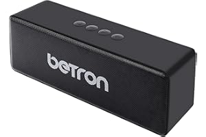 Betron D51 Bluetooth Speaker, Portable Wireless Mini Speaker with 10W Output, AUX Input, Compact Travel Size Stereo Sound for iPhone, Indoor and Outdoor Use