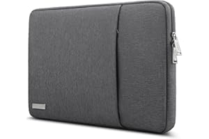 TECOOL Protective Laptop Sleeve Case 14 inch for 14" HP EliteBook Pavilion Dell Lenovo Thinkpad Acer Chromebook Notebook, MacBook Air 15 M3 M2 2024 2023 Waterproof Case Shockproof Bag,Dark grey