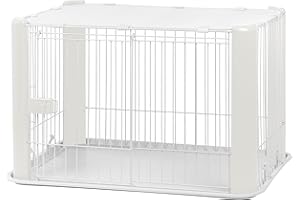 IRIS USA, INC. Cage métallique pour Chiens Iris avec Toit grillagé