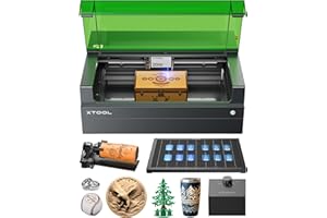 xTool S1 20W Graveur Laser Kit de Luxe, Positionnement à Pin-Point, Autofocus, 600mm/s de Vitesse, 498 * 333 mm de Surface, Gravure Laser pour Bois, Métal, Cuir, Acrylique et Verre