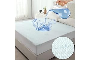Jet's Home Bambus Matratzenschoner 140x200cm -Wasserdichter Matratzenschoner Öko-TEX® mit Flexibler tiefer Tasche, ultraweicher Schonbezug für Matratzenauflagen