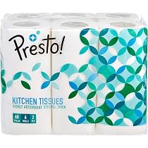 Origami So Soft Non-Woven Kitchen Towels - 2 Rolls, 80 Pulls Each | Reusable, Washable, Food-Safe Cleaning Cloths