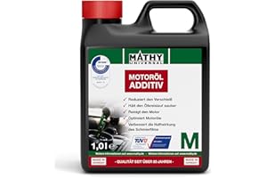 ‎MATHY MATHY-M Motoröl-Additiv (1.0 l) - Verschleißschutz & Reinigung für Motoren aller Art – Motor Öl-Zusatz für Diesel/Benzin/Gas Motoren