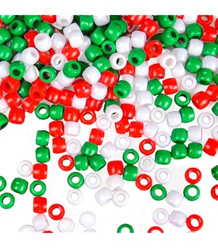 300 Perles De Noël En Argile Polymère - Diamètre 10mm - Pour Bracelet, Collier, Boucles D'oreilles DIY