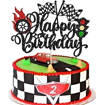 8 Bordures De Gâteau Thème Voitures De Course – Décoration Non Comestible – 28 X 7,4 Cm – Facile à Coller, Parfait Anniversaire Enfant