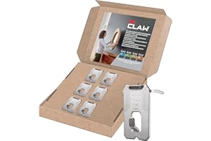 3M CLAW Crochets Pour Accrocher des Tableaux Sur des Murs en Plâtre, 6 Crochets - Supporte jusqu'à 20 kg - Fixation d'objets Lourds sans Outil (Tableaux, Miroirs, Déco Intérieure)