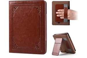 BHHB Funda para Kindle Paperwhite 2024 de 7 Pulgadas (12ª generación) con Soporte y Correa de Mano Auto Wake/Sleep, Kindle Colorsoft Signature Edition 2025, Kickstand Smart Cover Case con Tarjetero