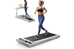 ‎TOPUTURE Electric Treadmill, Walking Pad, 10 km/h Laufband für Zuhause, 2 in 1 Under Desk Schreibtisch Treadmill für Zuhause & Büro, Fernbedienung und App, LED Anzeige, 12 Laufprogramme, Leiser Motor
