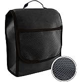 L & P Car Design Organizador pequeño para maletero de coche, bolsa de herramientas con cierre de velcro (negro)