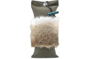 Firedog Dummy mit echtem Kaninchenfell | Robustes Apportel | Wild-Dummy für das Hundetraining/Jagdtraining | Verschiedene Gewichte (1.300g)