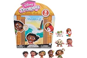 Just Play Disney Doorables Vaiana 2 Collectible Figures, 9 Exclusive Figures, Children's Toy from 5 Years, Disney Fans