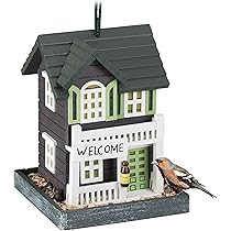 Casa De Pájaros De Madera - Comedero Y Nido - Para Jardín, Decorativa