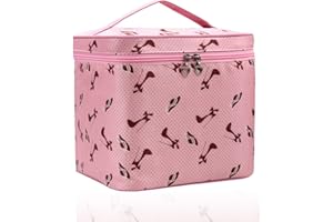 YUKNEES Trousse à Maquillage Femme Voyage,Trousse de Toilette,Sac De Rangement pour,Pliable Grande Capacité Sac à Cosmétiques avec Cadeau Femme