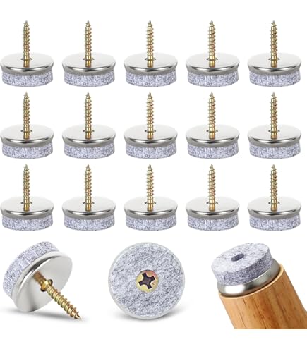 Lot De 8 Patins En Feutre De 20 Mm De Diamètre - Avec Vis