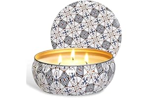 McNory Bougie Citronnelle Anti Moustique, 425g Bougies Parfumées à la Cire de Soja, for Un Jardin intérieur extérieur Camping (3 Wicks)