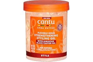 CANTU masło shea wzmacniający żel wzmacniający, 524 g, czarny jamajski olej rycynowy, opakowanie może się różnić