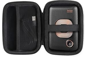 Khanka Eva Custodia rigida da viaggio per Fujifilm Instax Mini LiPlay/Fujifilm Instax Mini Link(Nero interno)