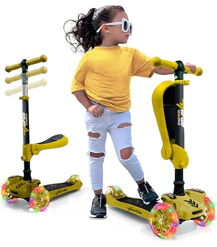 Patinetes para niños de 3 ruedas para niños y niñas pequeñas, 4 alturas ajustables, inclinación para conducir, cubierta extra ancha, ruedas iluminadas para niños de 3 a 14 años Patinetes para niños de 3 ruedas para niños y niñas pequeñas, 4 alturas ajustables, inclinación para conducir, cubierta extra ancha, ruedas iluminadas para niños de 3 a 14 años