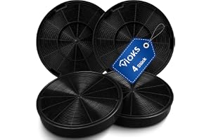 VIOKS 4 x filter rund köksfläkt ersättning för AEG Elеctrolux 902980046/4