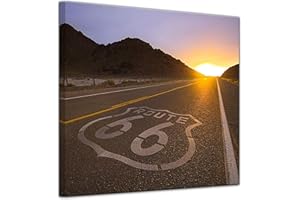 Bilderdepot24 Impression d'art - Route historique 66 - USA - 60 x 60 cm - Images comme une impression de toile - USA - Highway