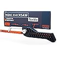 Presch Junior Hacksaw Flexible 300mm - 3in1 Hacksaw for Metal Cutting incl. 300mm HSS bimetal Saw Blade - Adjustable Mini Hacksaw with Saw Blade - Small Hacksaw for Metal, Plastic, etc