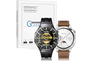 NEWZEROL 4 sztuki szkła hartowanego do Huawei Watch GT 6 Pro 46 mm/Huawei Watch GT 4 46 mm, folia odporna na zarysowania o wysokiej rozdzielczości bez pęcherzyków folia ochronna ze szkła hartowanego