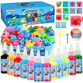URMYWO Aqua Gelz, 3D Magic Water Elf Kit with 12 Gels and 10 Molds for Crafts, Creative Children, DIY Toys, Educational Games