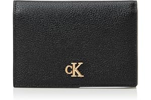Calvin Klein Donna Porta Carte Monogram Flap in Pelle