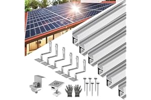EVJUICION Solar Halterung Ziegeldach Montageset für 2 Solarmodule, 300MM×6 (für Ziegeldach)