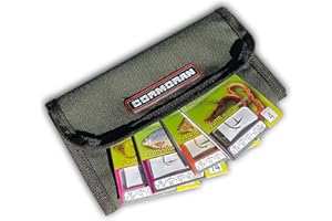 TheBigFish - Fishing hook assortment leaders with bag, Green, Casual