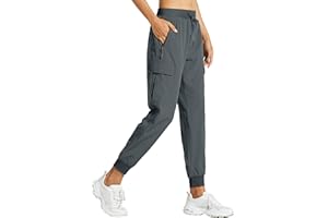 Libin Pantalones Trekking Mujer Pantalón de Cargo Joggers Ligero Secado Rápido Senderismo Pantalones de Montaña Deportivos Entrenamien Casual al Aire Libre