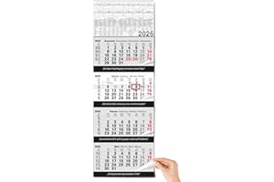 ‎TOBJA Calendar 4 Month Calendar 2021 Wall Calendar Large Combination 4 Month Calendar without Advertising with Date Slider Office Calendar Monthly Overview Four Months with Year Overview XXL 96 x 33 cm Planner