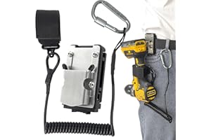 otuiaim Porta Attrezzi da Cintura - Supporto Clip-on in Acciaio Inossidabile 304, Cintura Porta per Utensili per Ganci, per Trapani Senza Fili, Avvitatori ad Impulsi, Chiodatrici, Metri a Nastro